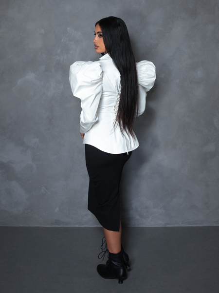PRE-ORDER - Brontë Blouse in Ivory