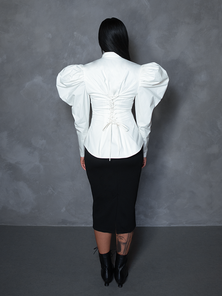 PRE-ORDER - Brontë Blouse in Ivory