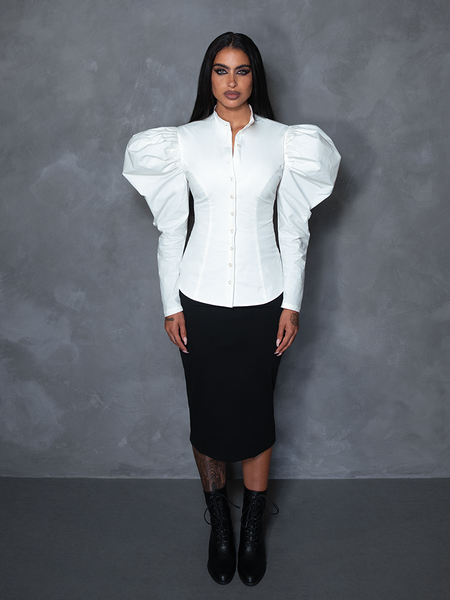 PRE-ORDER - Brontë Blouse in Ivory