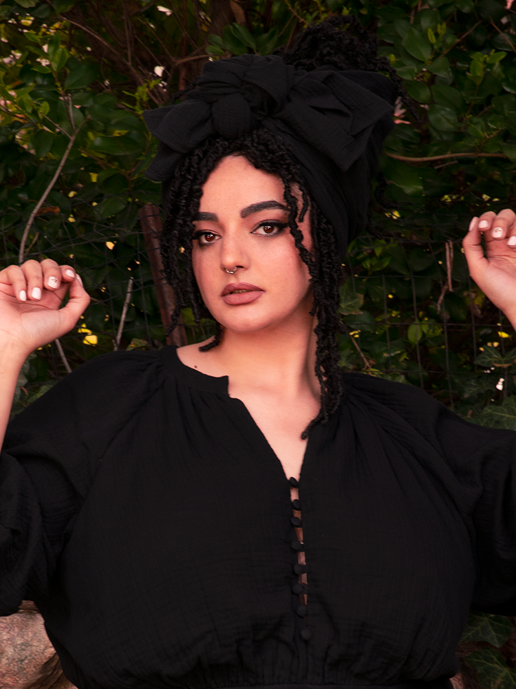 PRE-ORDER - Coven Head Wrap in Black