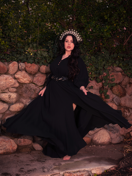 Reflected power radiates in this gothic clothing masterpiece — an eternal echo of elegance.