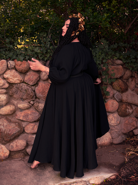 This gothic dress moves with the forest — silent, sacred, and unseen but never unnoticed.