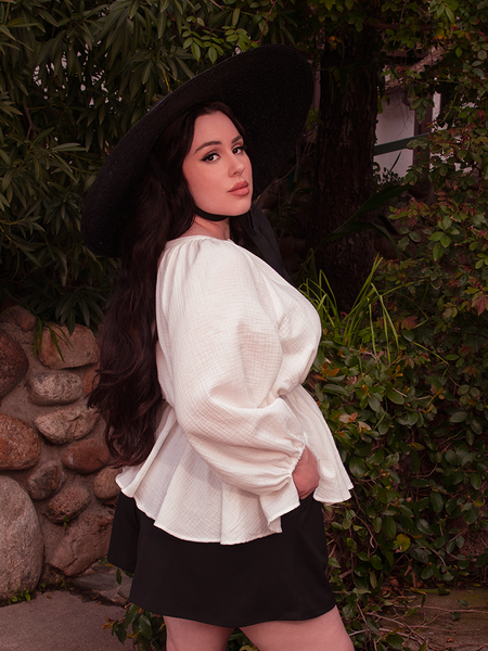 FINAL SALE - Coven Tunic Top in Antique Papyrus