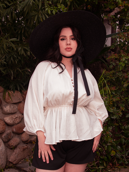 FINAL SALE - Coven Tunic Top in Antique Papyrus