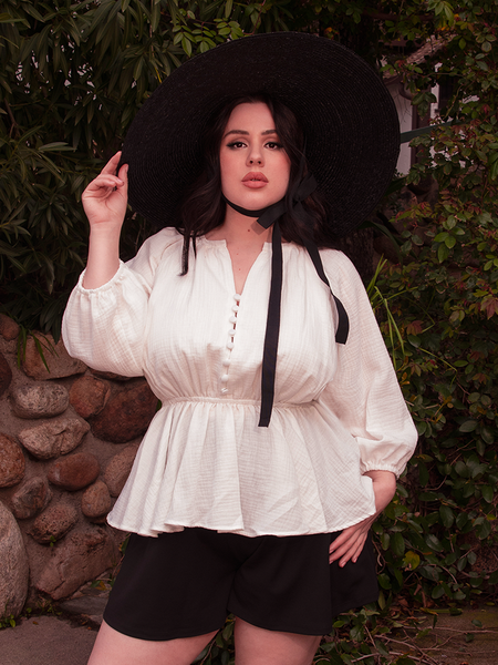 FINAL SALE - Coven Tunic Top in Antique Papyrus