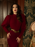 Channel Victorian-era rebellion in this crimson cycling pullover, a striking fusion of gothic refinement and functional beauty, perfect for daring romantics.