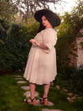 FINAL SALE - Divination Peasant Dress in Papyrus