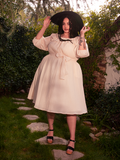 FINAL SALE - Divination Peasant Dress in Papyrus