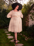 FINAL SALE - Divination Peasant Dress in Papyrus