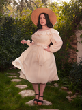 FINAL SALE - Divination Peasant Dress in Papyrus