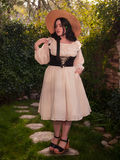 FINAL SALE - Divination Peasant Dress in Papyrus