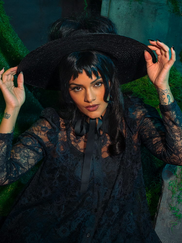 Beetlejuice Beetlejuice™ Lydia Deetz Open Crown Hat