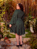 Invoke Medusa’s mystique in this stunning faux wrap dress, its serpentine design an ode to gothic elegance. Effortlessly chic, it flows with you from romantic evenings to artistic escapades.