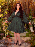 Enchant in the Medusa-print faux wrap dress, where coiling serpents whisper of ancient power. Its elegant cut and comfortable wear make it a statement piece for gothic romantics and daring dreamers.