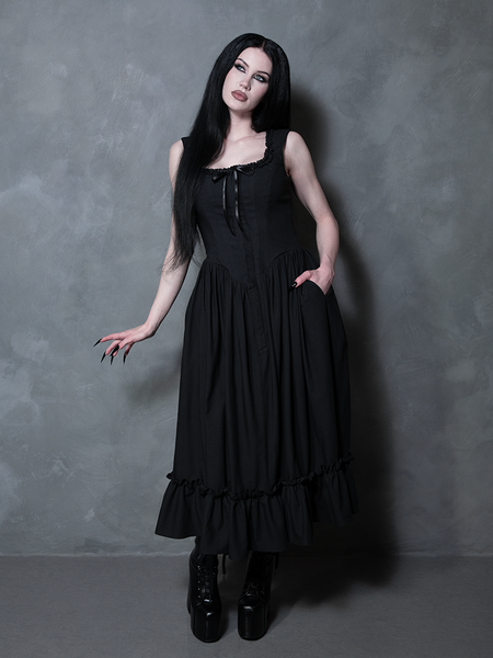 Nightshade Underpinning Dress in Antique Black