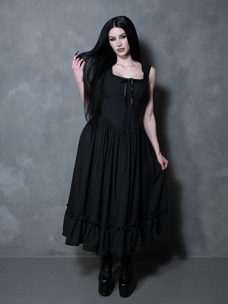 Nightshade Underpinning Dress in Antique Black