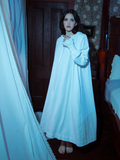 This Victorian Sleeping Dress combines soft ivory fabric with vintage charm, creating a piece that’s equally suited for gothic nights or tranquil days.