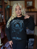 The Nosferatu Castle Sweatshirt embodies dark romance, with its cozy fit, deep black fabric, and a castle graphic straight from classic horror lore.