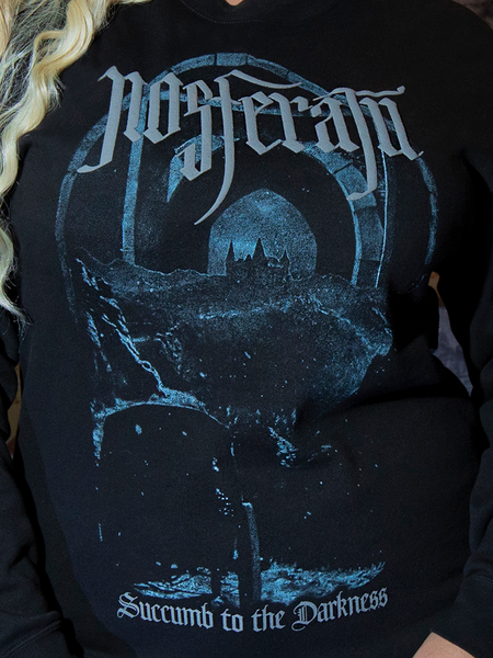 This sweatshirt captures the foreboding essence of Nosferatu’s castle, blending cozy warmth with dark elegance for nights spent under moonlit skies.