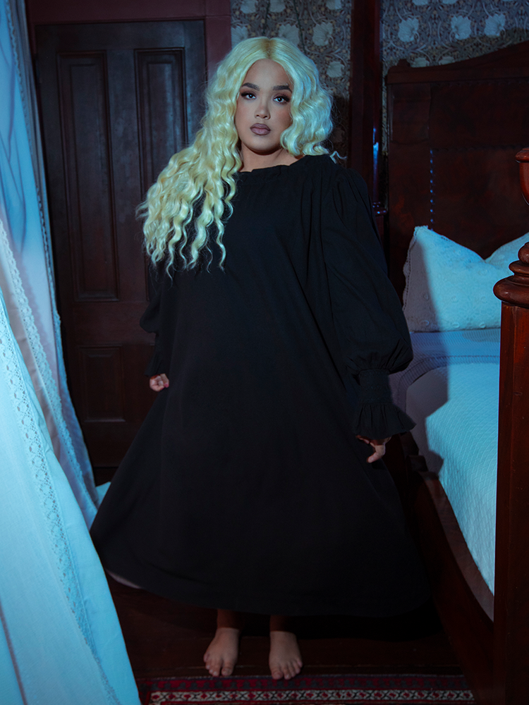PRE-ORDER - Victorian Sleeping Dress in Black
