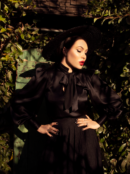 Black gothic top from La Femme en Noir.