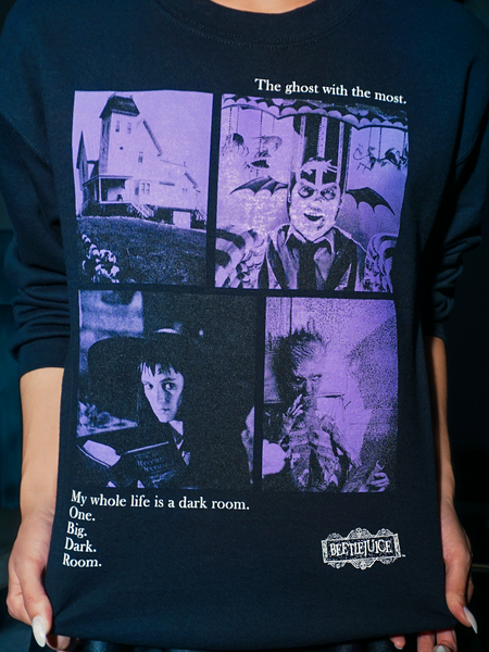BEETLEJUICE™ Ghost Sweatshirt | Goth Style Clothing – La Femme En Noir