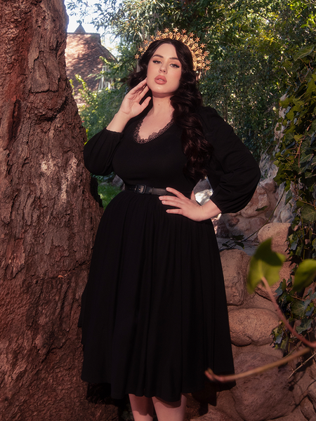 Baudelaire Swing Dress in Black