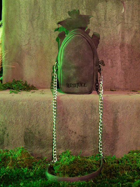 The back of the BEETLEJUICE™ Tombstone Crossbody Bag.