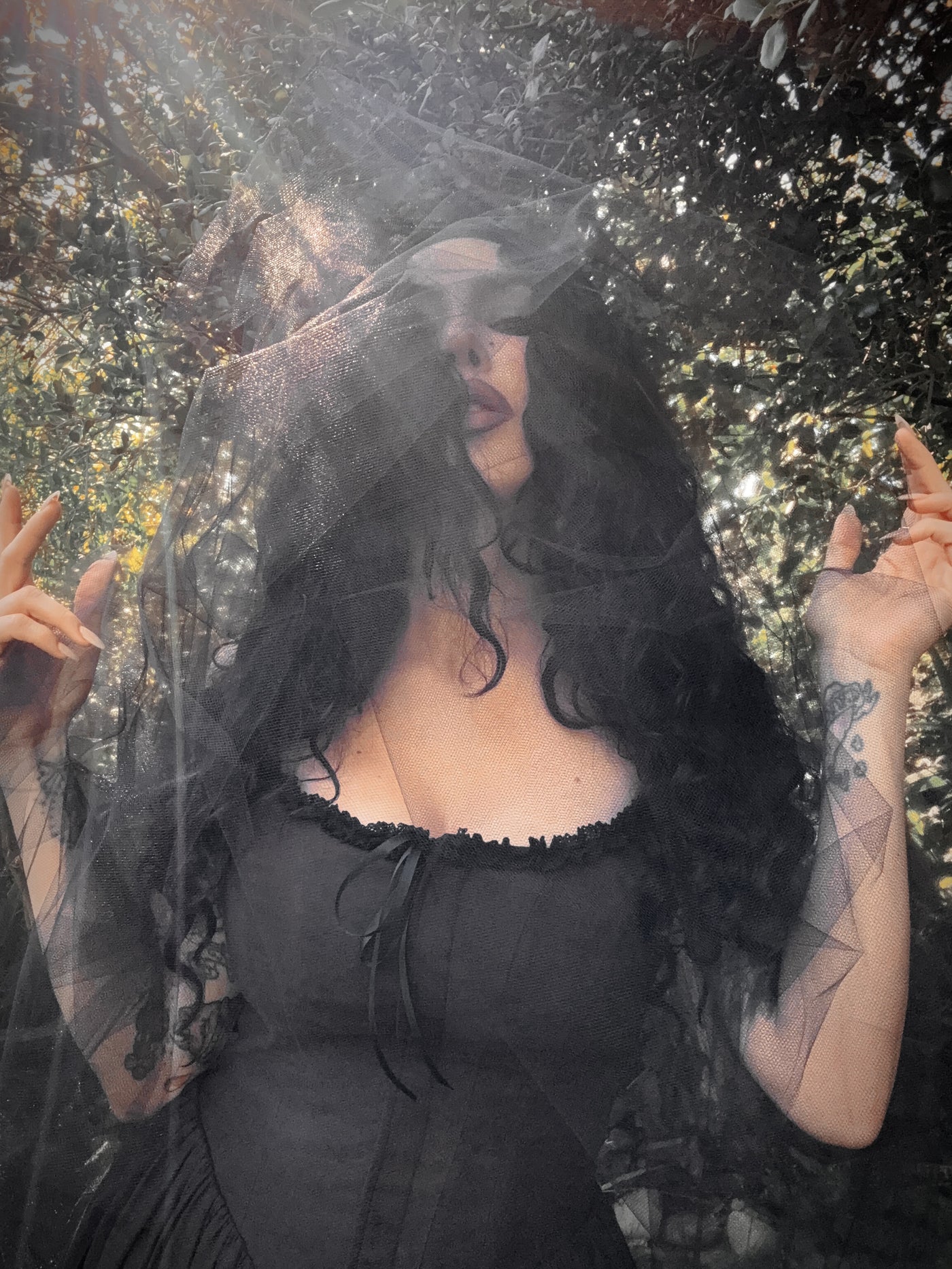 COMING BACK SOON - Nightshade Underpinning Dress in Antique Black