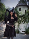 Renaissance Flared Dress in Black