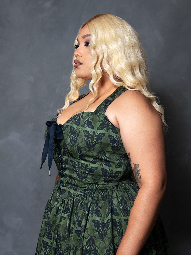 PRE-ORDER - CRIMSON PEAK Ambrosia Dress in Moth Print