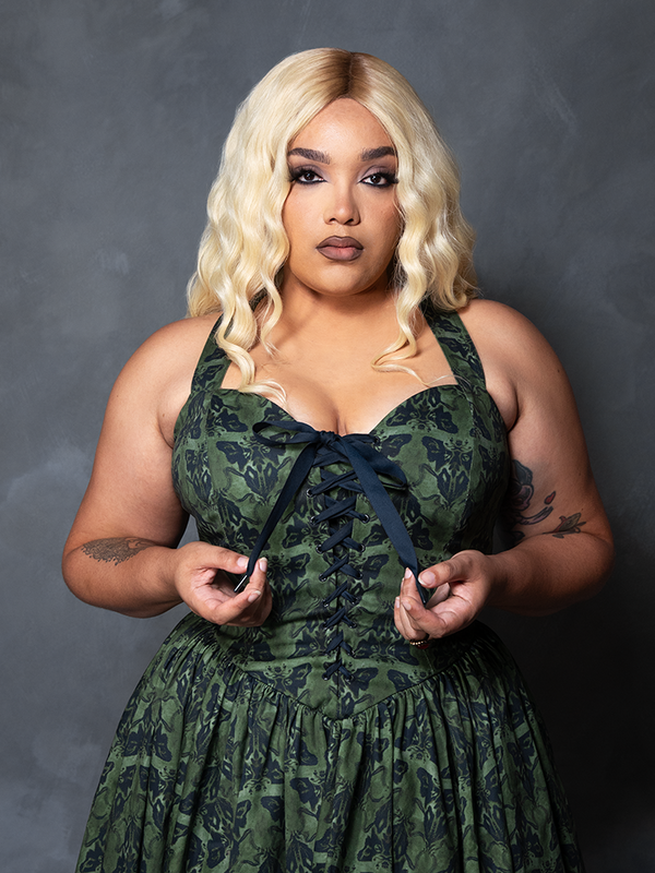 PRE-ORDER - CRIMSON PEAK Ambrosia Dress in Moth Print