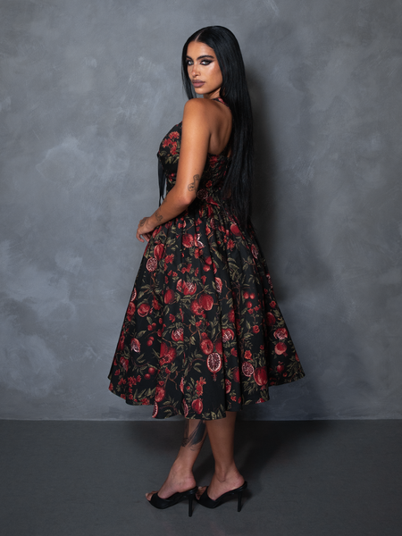 PRE-ORDER - Ambrosia Dress in Pomegranate Print