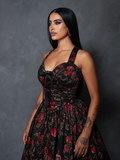 PRE-ORDER - Ambrosia Dress in Pomegranate Print