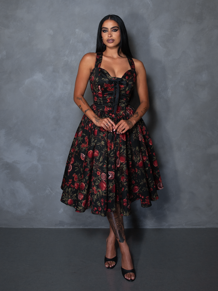 PRE-ORDER - Ambrosia Dress in Pomegranate Print
