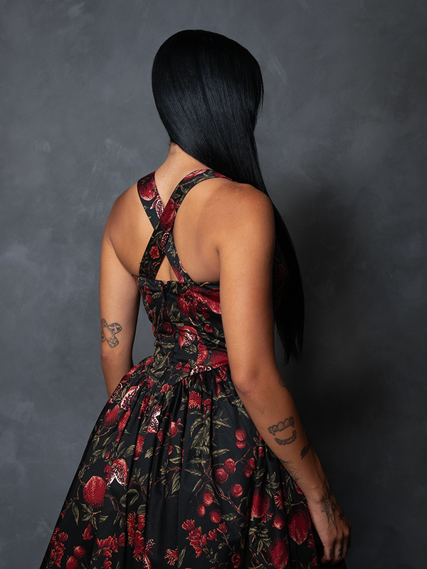 PRE-ORDER - Ambrosia Dress in Pomegranate Print
