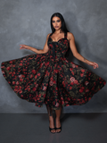 PRE-ORDER - Ambrosia Dress in Pomegranate Print