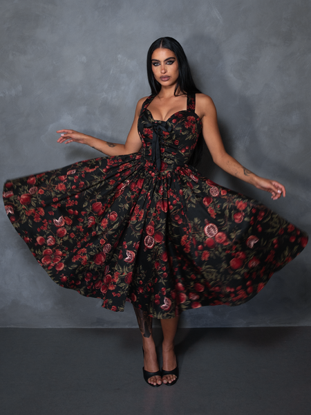 PRE-ORDER - Ambrosia Dress in Pomegranate Print