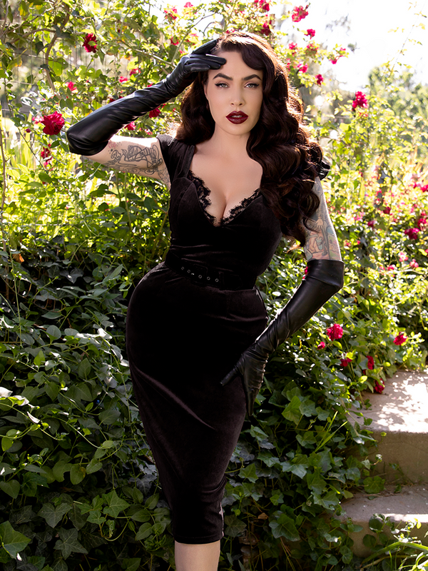 PRE-ORDER - Baudelaire Wiggle Dress in Black