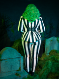 PRE-ORDER - BEETLEJUICE™ Striped Corset Blazer