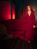 Belladonna Maxi Dress in Crimson Red