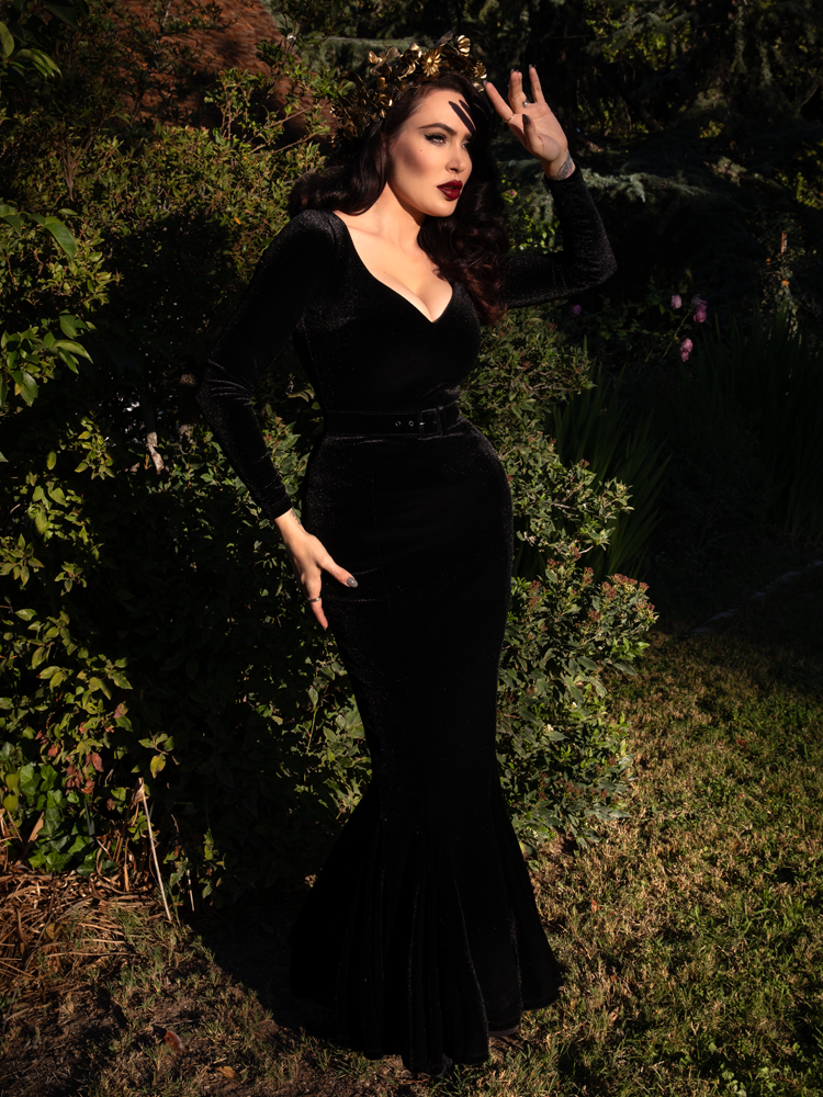 Black Marilyn Gown in Black XL / Black