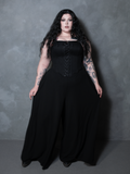 PRE-ORDER - Duchess Corset in Black Cotton Sateen