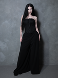 PRE-ORDER - Duchess Corset in Black Cotton Sateen