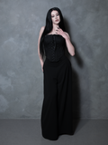 Black Widow Palazzo Pants in Black