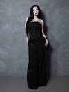 PRE-ORDER - Duchess Corset in Black Cotton Sateen