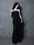 PRE-ORDER - Duchess Corset in Black Cotton Sateen