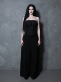 PRE-ORDER - Duchess Corset in Black Cotton Sateen
