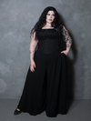 PRE-ORDER - Duchess Corset in Black Cotton Sateen