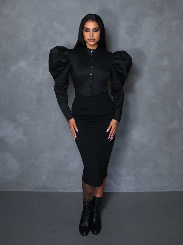 PRE-ORDER - Brontë Blouse in Black